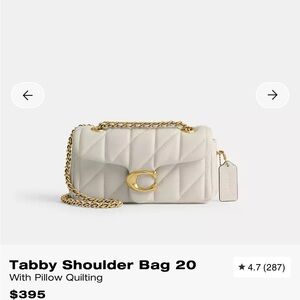 Coach Tabby in chalk